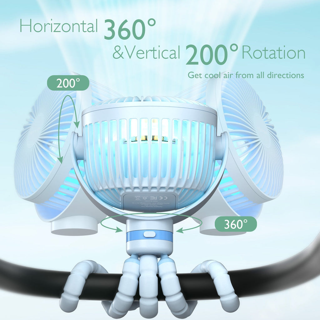 USB Rechargeable Handheld Cooling Fan for Travel